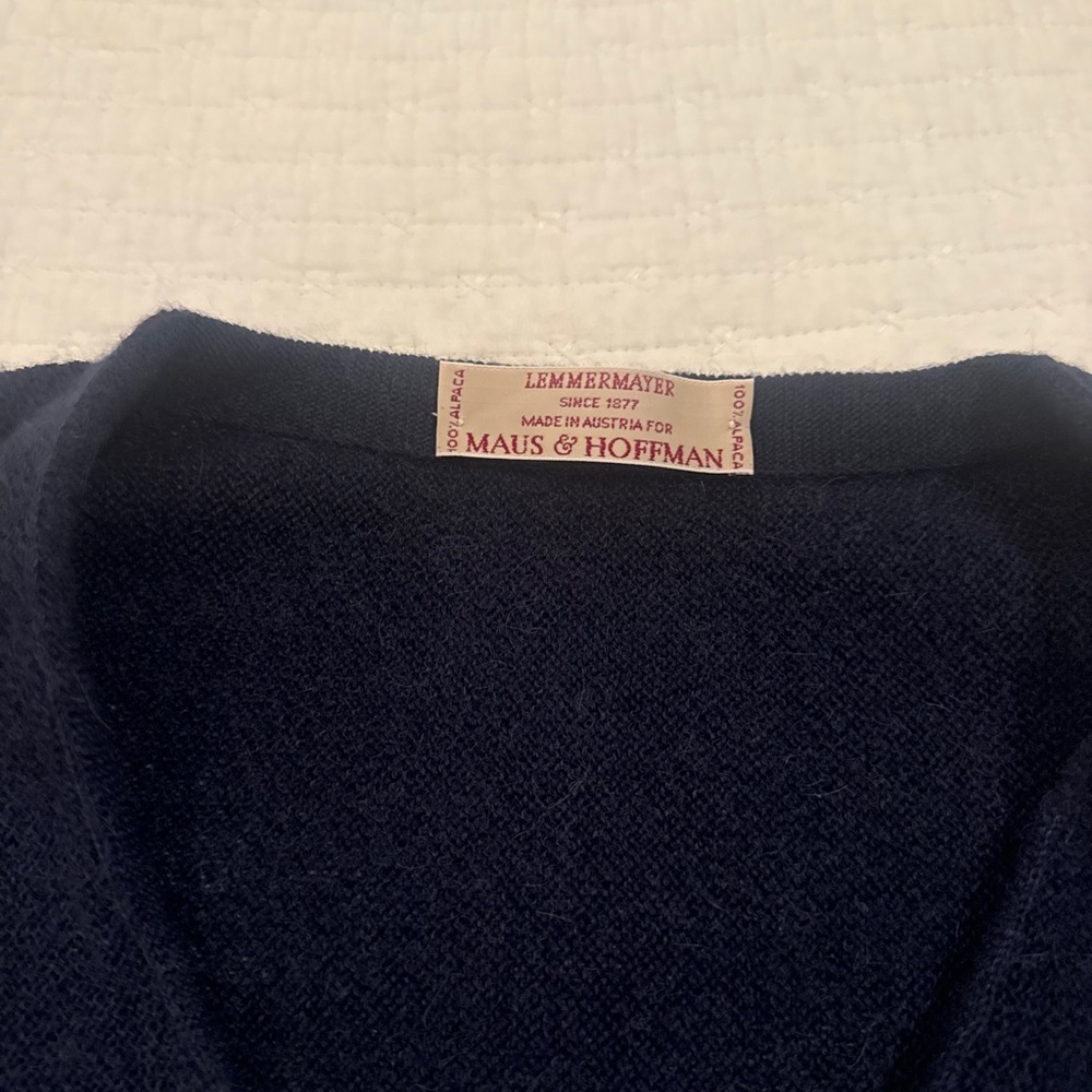Premium Men's Lemmermayer Alpaca Cardigan - Picture 2 of 5